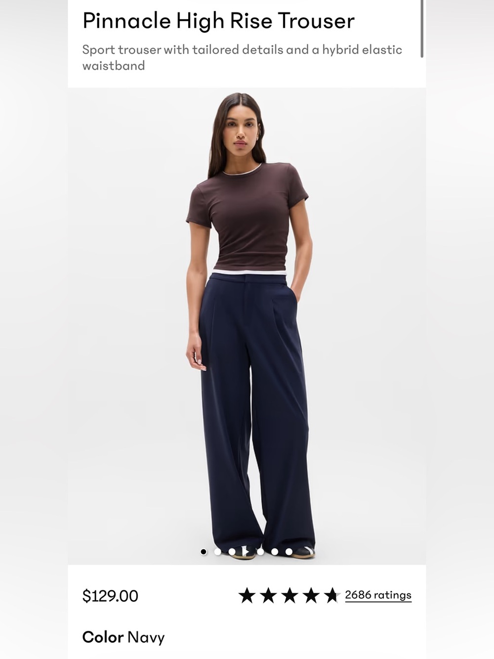 Athleta Pinnacle High Rise Trouser